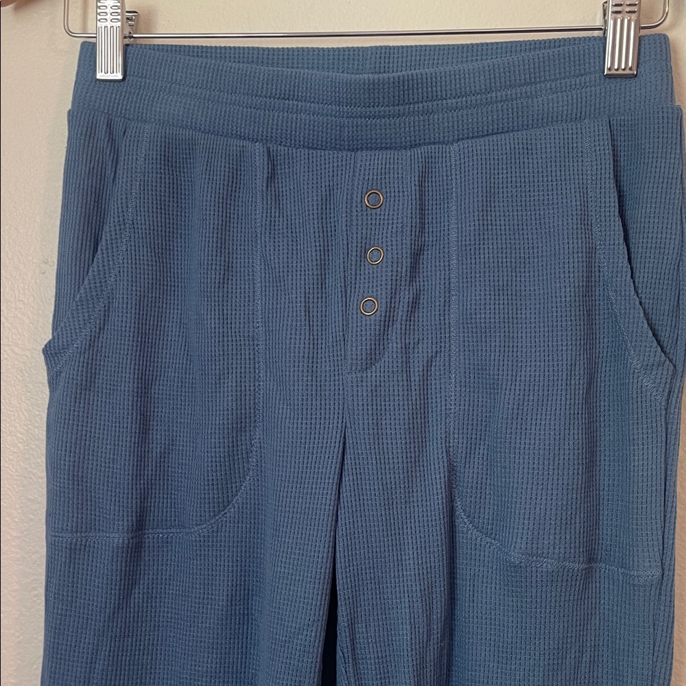 Blue Textured Pants - Picture 2 of 4